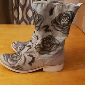 Denim Boots